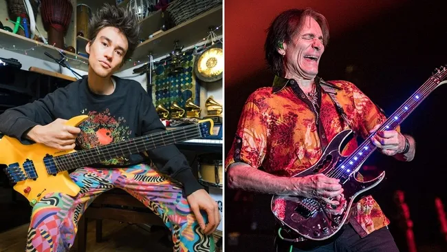 SO GOOD: Steve Vai helped Jacob Collier become a better player without even touching a guitar.