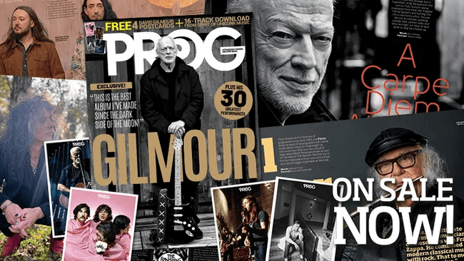 Pink Floyd legend David Gilmour is on the cover of the new issue of Prog and…….