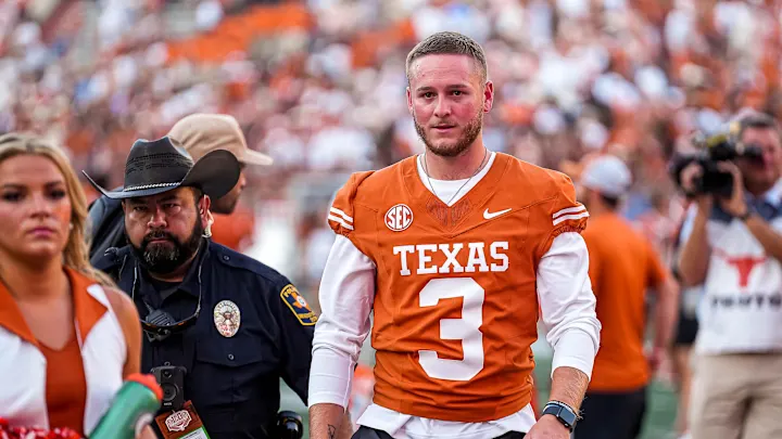 JUST NOW: Quinn Ewers, a Texas quarterback, is anticipated to start against Oklahoma instead of Arch Manning.