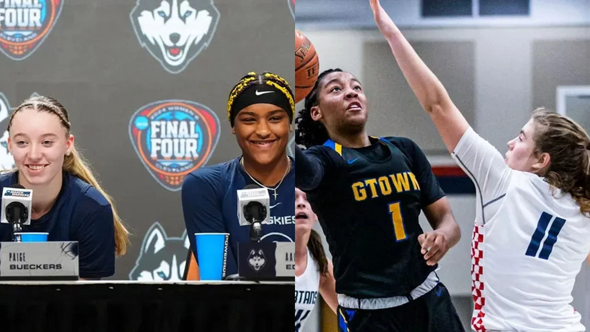 JUST NOW: “Don’t hurt em 2,” “Go camera go”: Kamorea Arnold is praised by UConn stars Aaliyah Edwards and Paige Bueckers as she “runs it back” in these amusing media day photos.