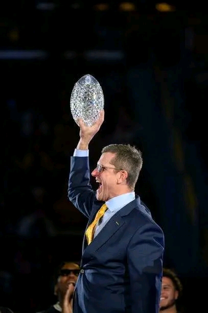 Congratulations to Jim Harbaugh, former head coach of the Michigan Wolverines, on receiving the prestigious National Football Foundation Gold Medal in recognition of his outstanding contributions to the game of football……….